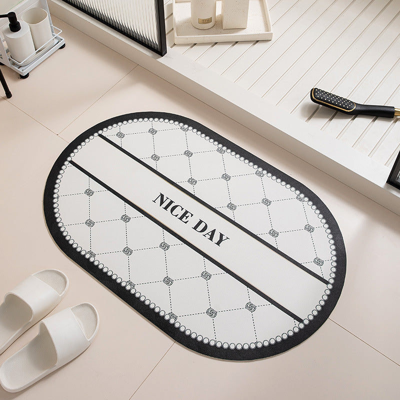 Floral Design Anti-Slip Bath Mat Bowlift