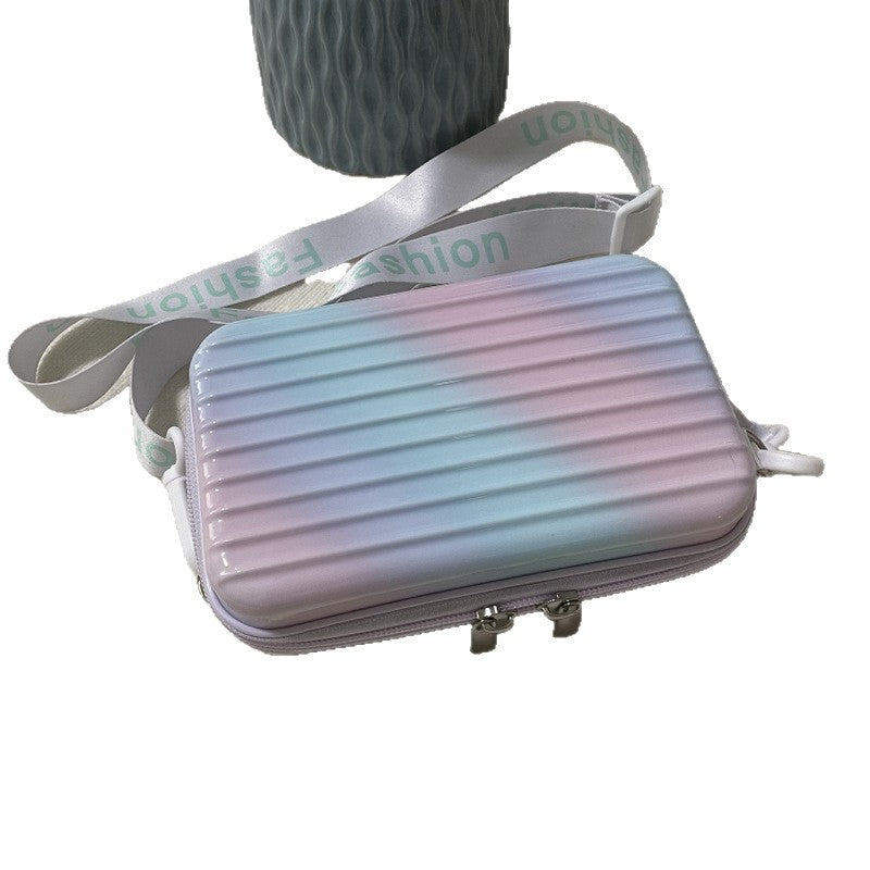 Unisex Compact Textured Hard-Shell Cosmetic Case Bowlift