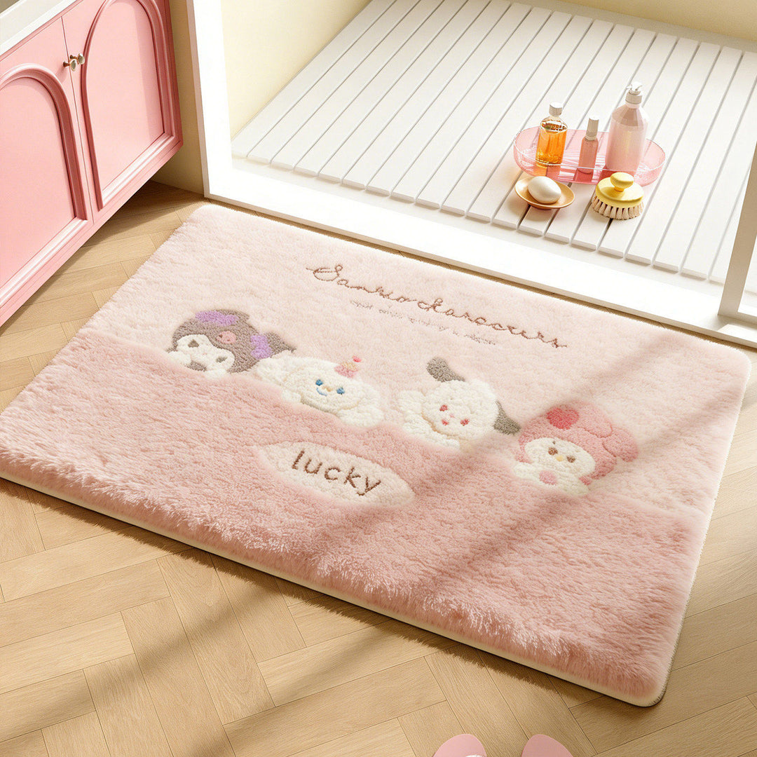 Playful Cartoon-Themed Bathroom Mat Bowlift