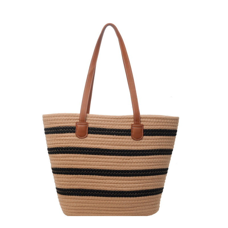 Casual tote bag with stylish stripe pattern Bowlift
