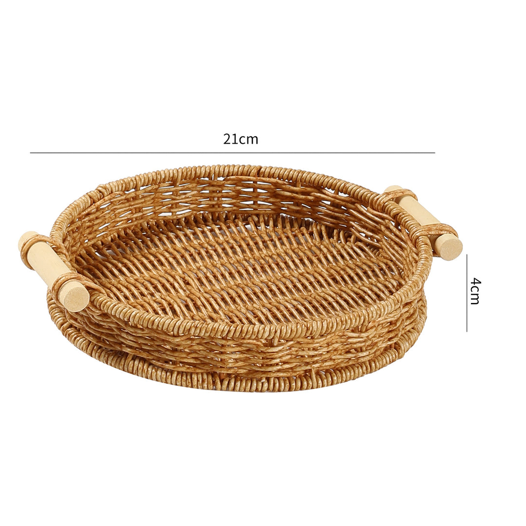 Handwoven Decorative Serving Tray Bowlift