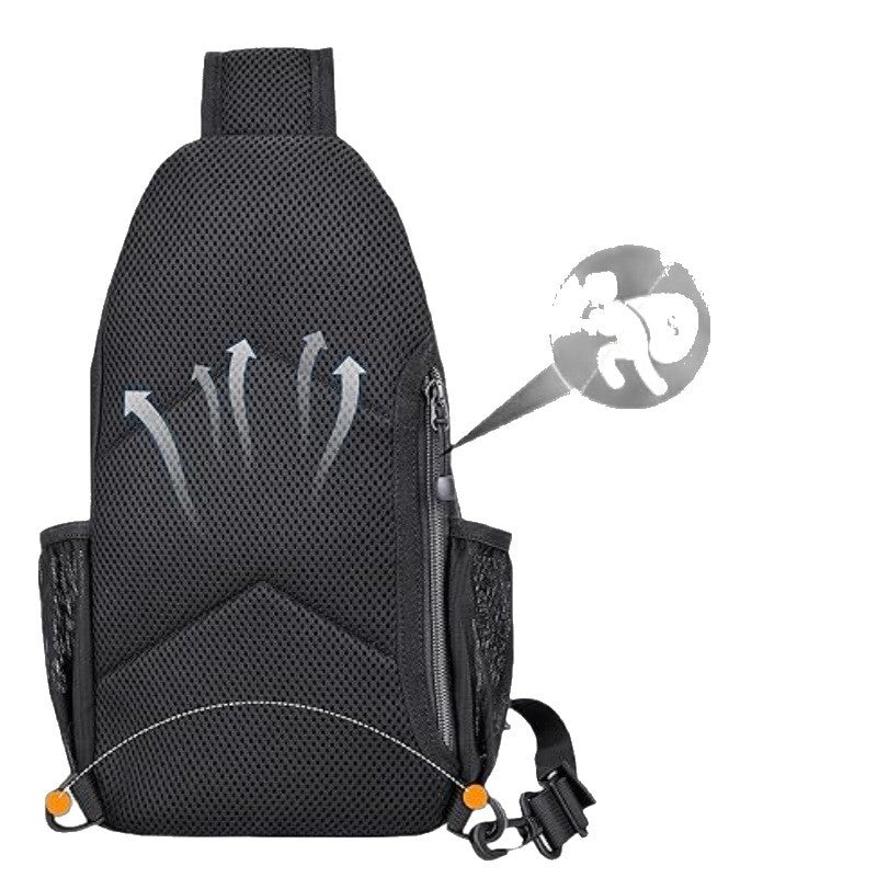More ergonomic sling backpack with multiple compartments and practical holders Bowlift
