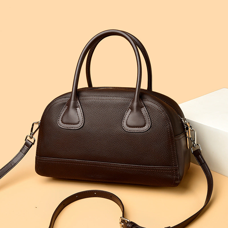 Textured Leather Doctor Bag Bowlift