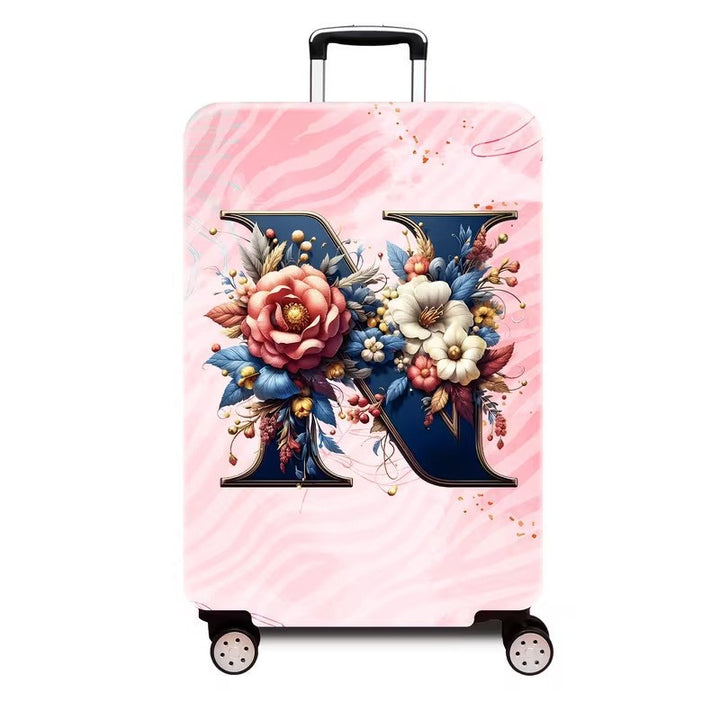 Ladies hard shell suitcase with luxurious floral design Bowlift