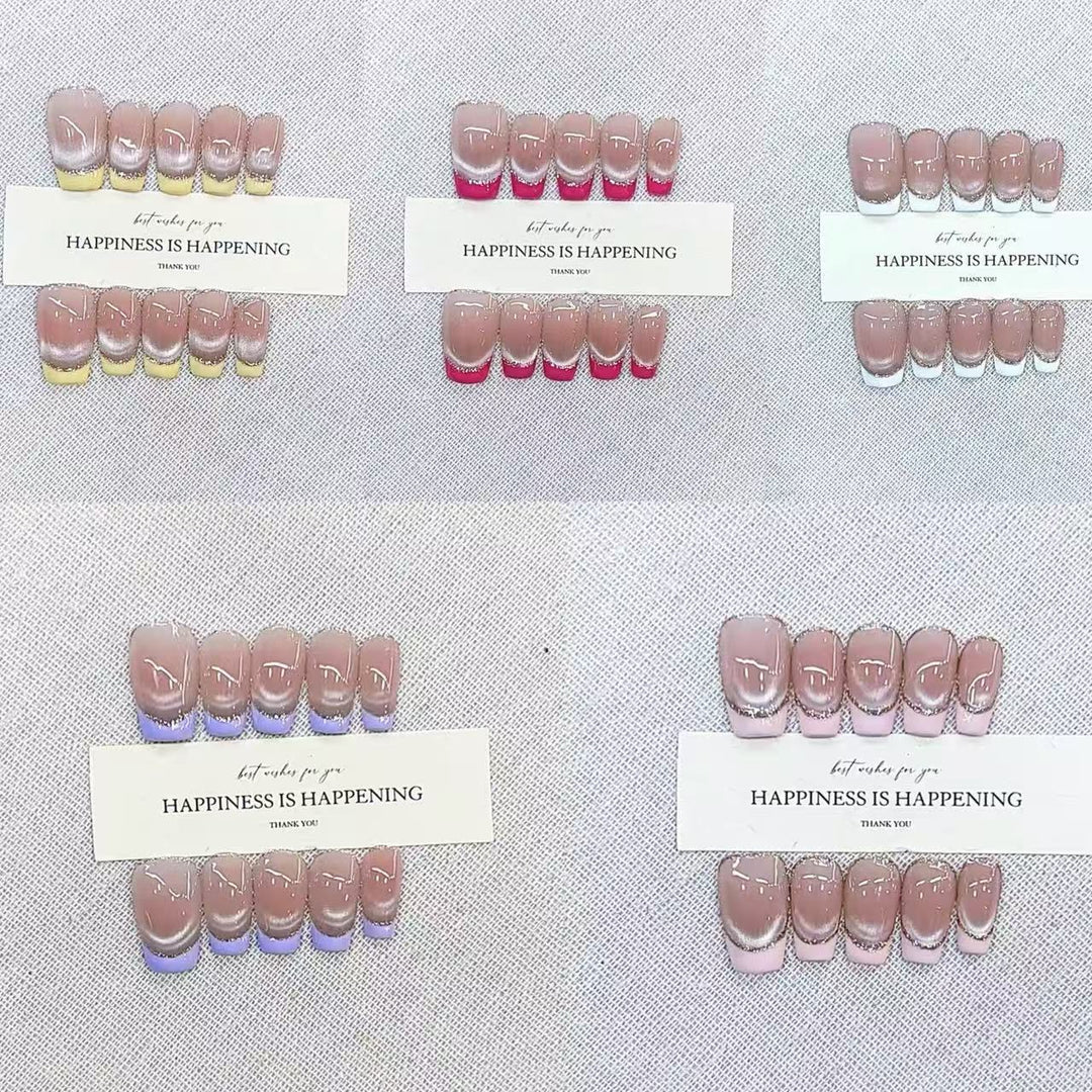 Glamorous Ombre Effect Press-On Nail Set Bowlift