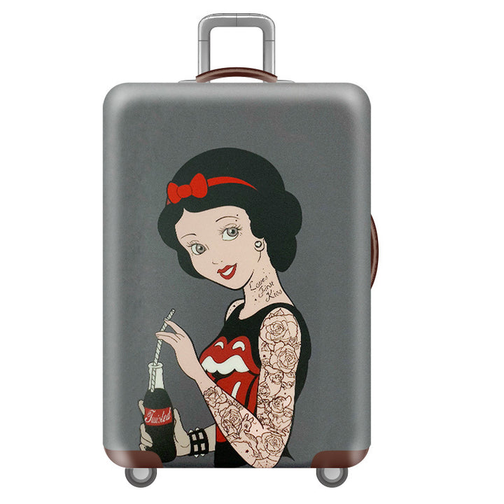 Women's Hard Shell Suitcase with Unique Illustration Design Bowlift