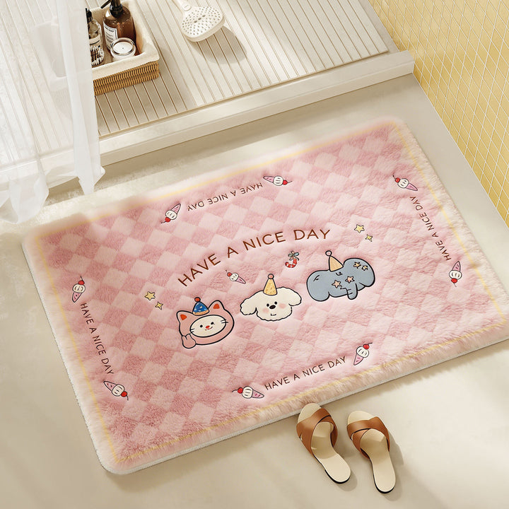 Playful Cartoon-Themed Bathroom Mat Bowlift
