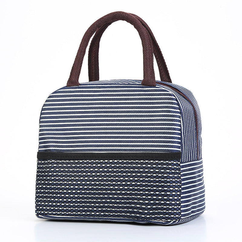 Insulated Striped Lunch Bag Bowlift