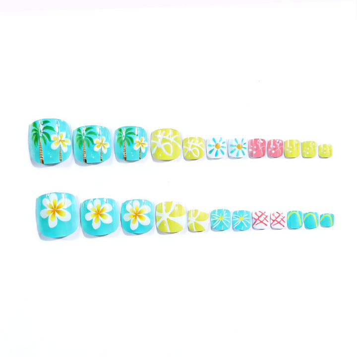 Tropical Beach-Themed Nail Art Bowlift