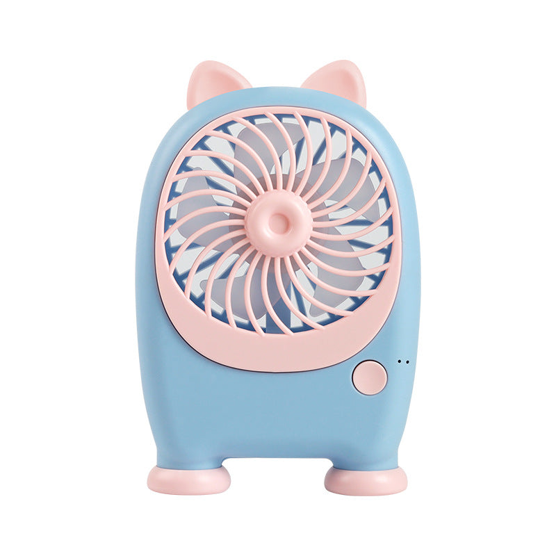 Women's portable handheld fan in playful rabbit design Bowlift