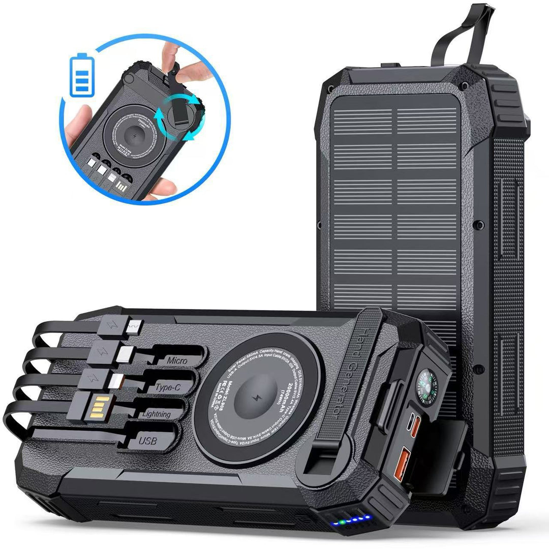 Solar Powerbank with Multifunctional Charger Bowlift