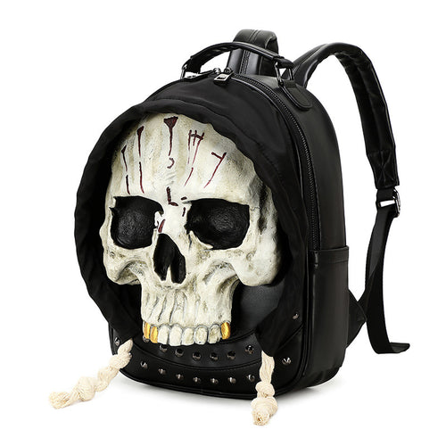 Creative backpack with skull design Bowlift