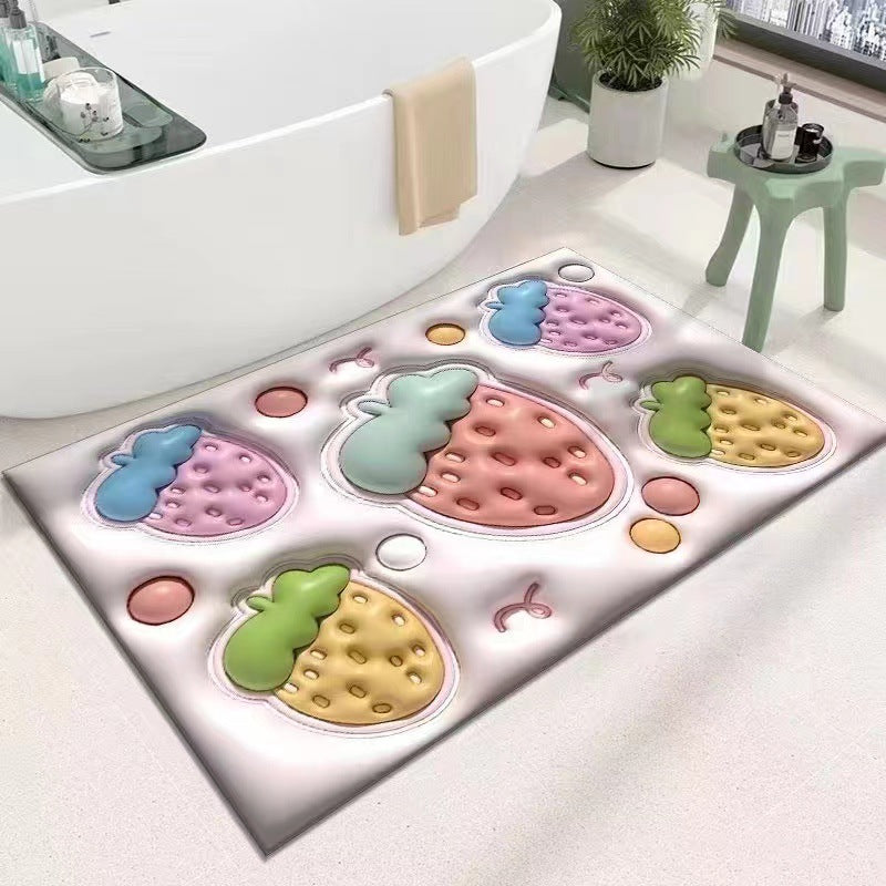 Cute Cartoon Cat Shape Bath Mat Bowlift