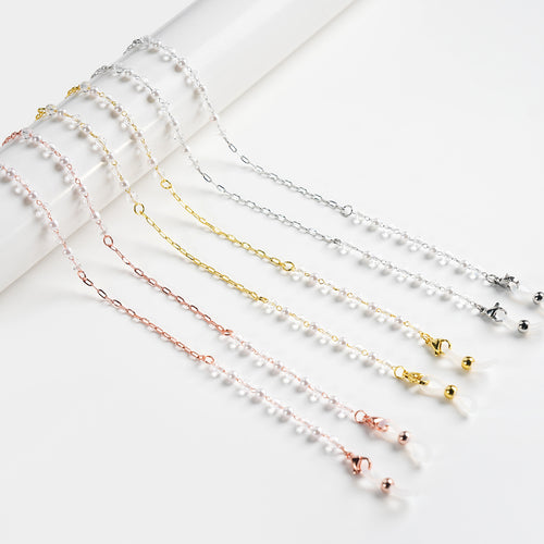 Elegant Beaded Chain Eyewear Holder Bowlift