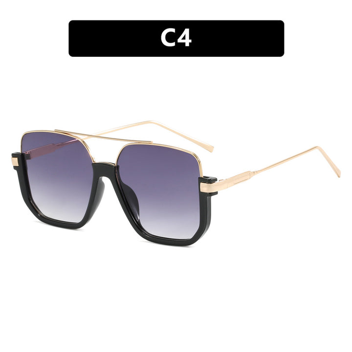 Women oversized sunglasses with trendy square frame and protective UV filter Bowlift