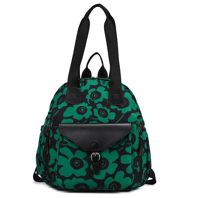 Floral Print Backpack Bowlift