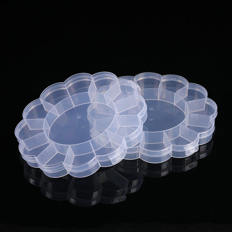 Floral-Shaped Multi-Compartment Storage Organizer Bowlift