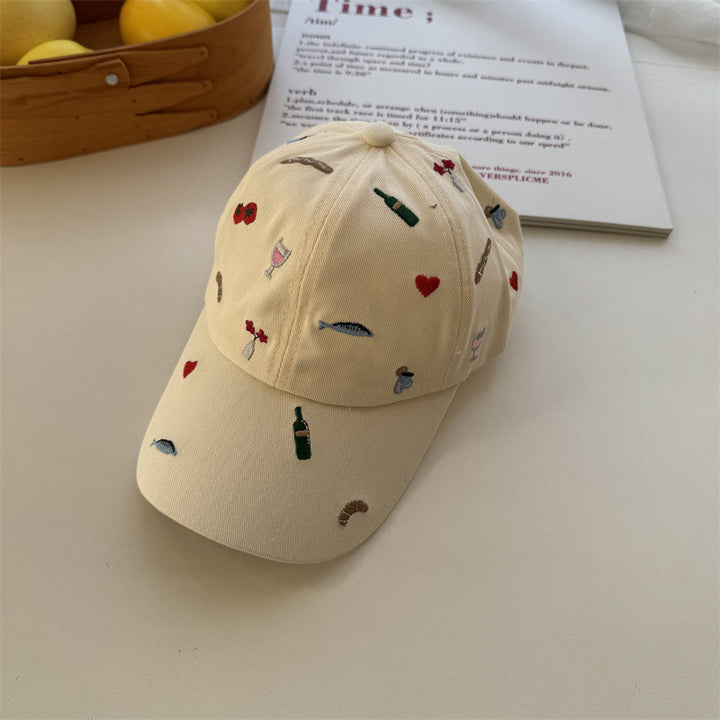 Women's Embroidered Casual Cap Bowlift