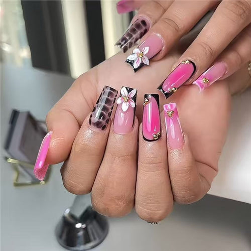 Artistic 3D Press-On Nail Enhancements Bowlift