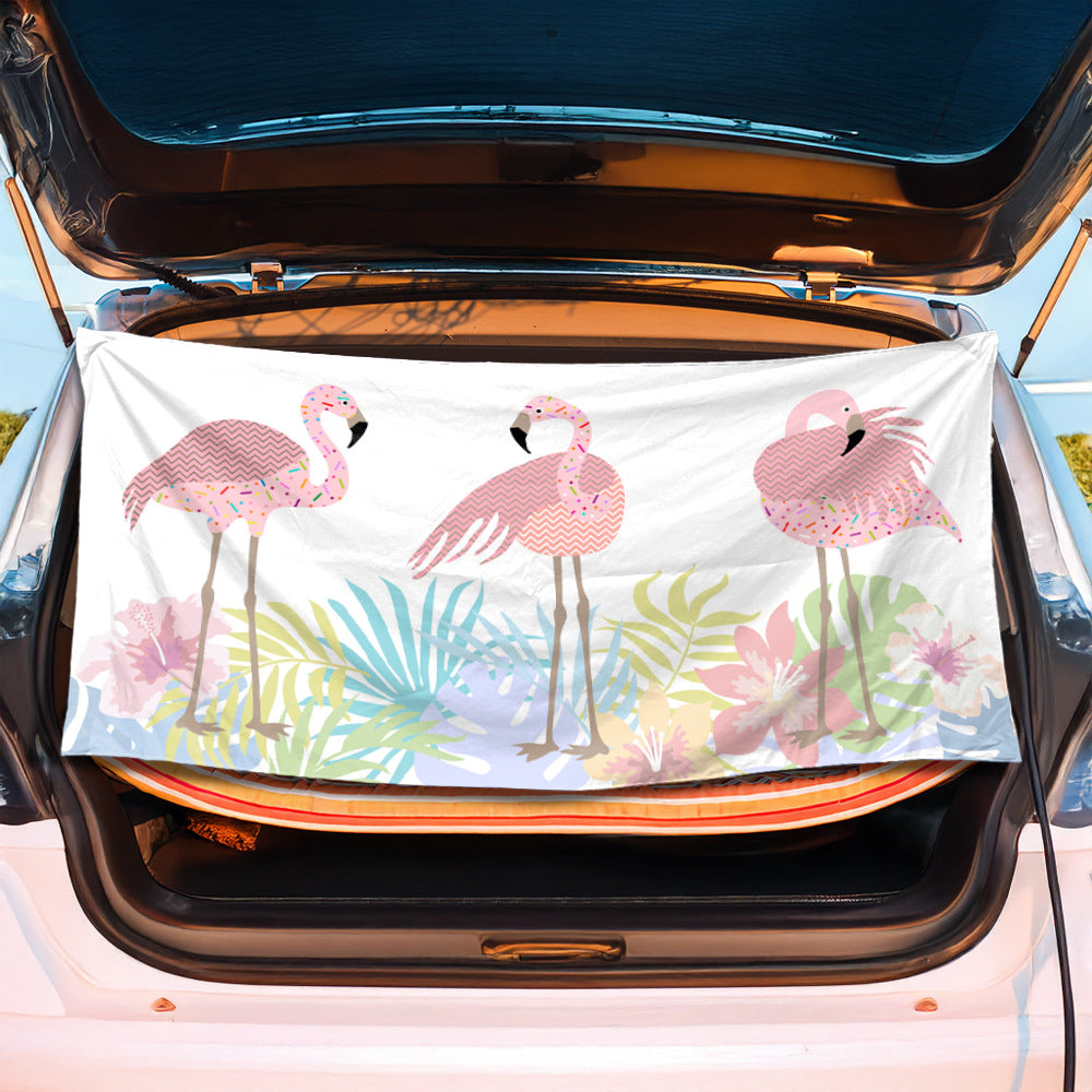 Trunk mat with creative flamingo design Bowlift