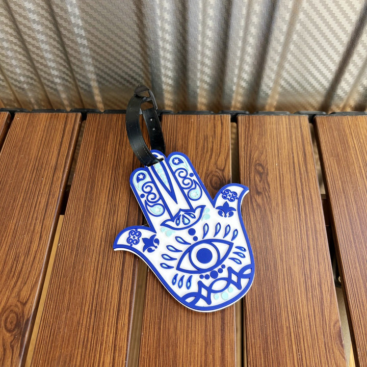 Hamsa Hand Luggage Tag Bowlift