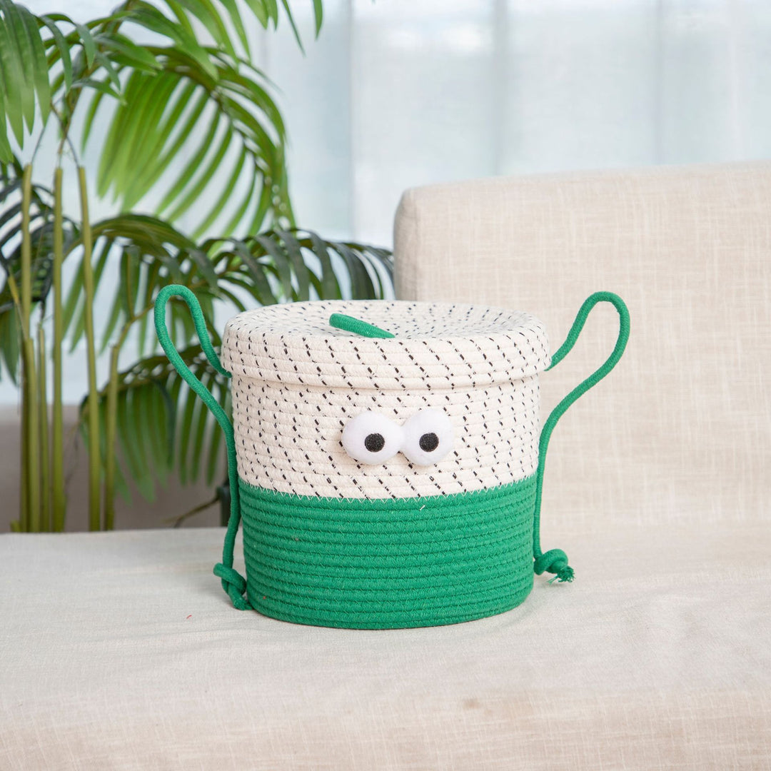 Decorative Cotton Storage Basket Bowlift