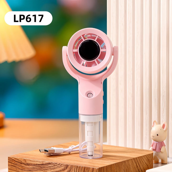 Portable USB fan with water spray function Bowlift