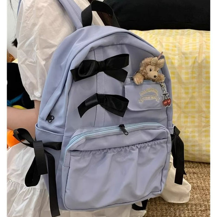 Cute Bow-Detail Backpack Bowlift