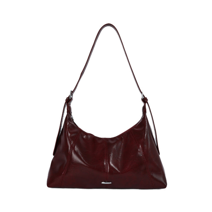 Luxurious Soft Leather Shoulder Bag Bowlift