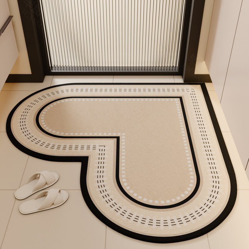 Heart-Shaped Non-Slip Kitchen Mat Bowlift