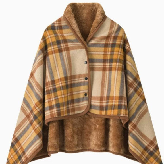 Ladies' wrap blanket made of cozy wool blend Bowlift