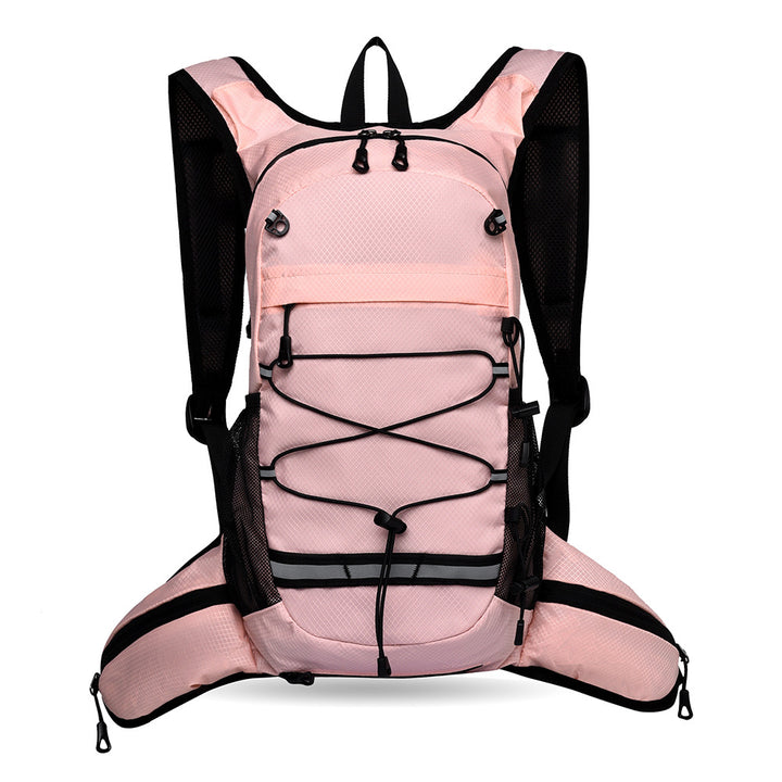 Sporty backpack with breathable mesh inserts and elastic carrying straps Bowlift