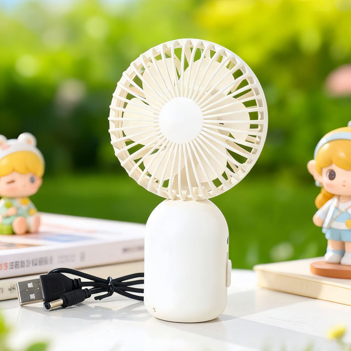 Ladies portable USB hand fan with flexible design Bowlift