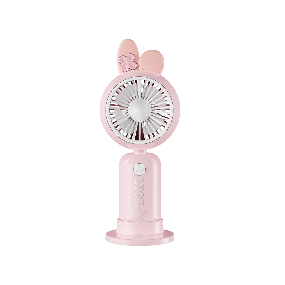 Women Portable Mini Fan with LED Lighting and Convenient USB Connection Bowlift