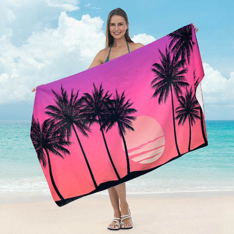 Beach towel with striking surf design Bowlift