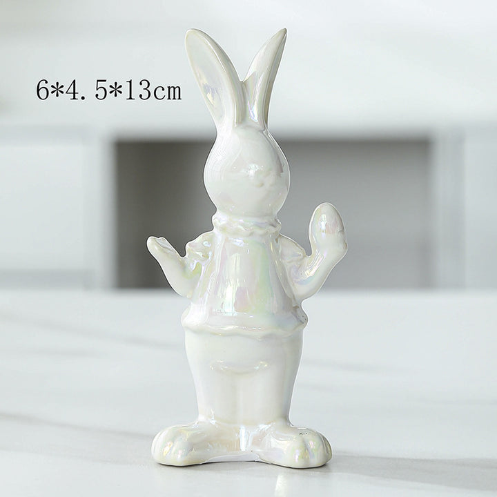 Decorative Ceramic Bunny Bowlift