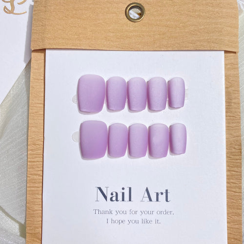Matte Press-On Nail Art Collection