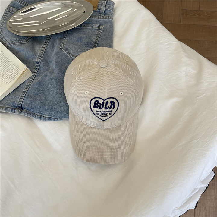 Women's Textured Corduroy Baseball Cap Bowlift