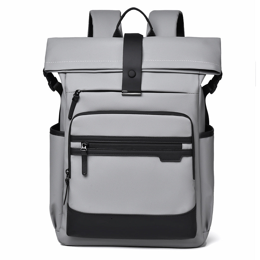 Stylish Roll-Top Travel Backpack Bowlift