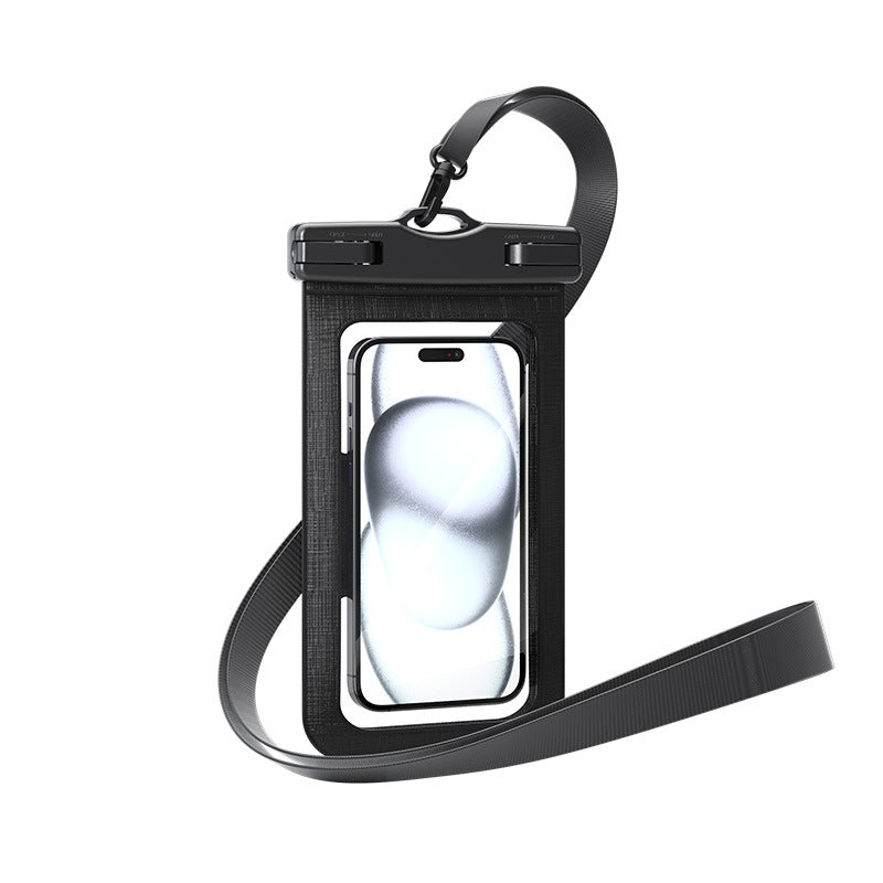 Waterproof smartphone case with adjustable carrying strap Bowlift