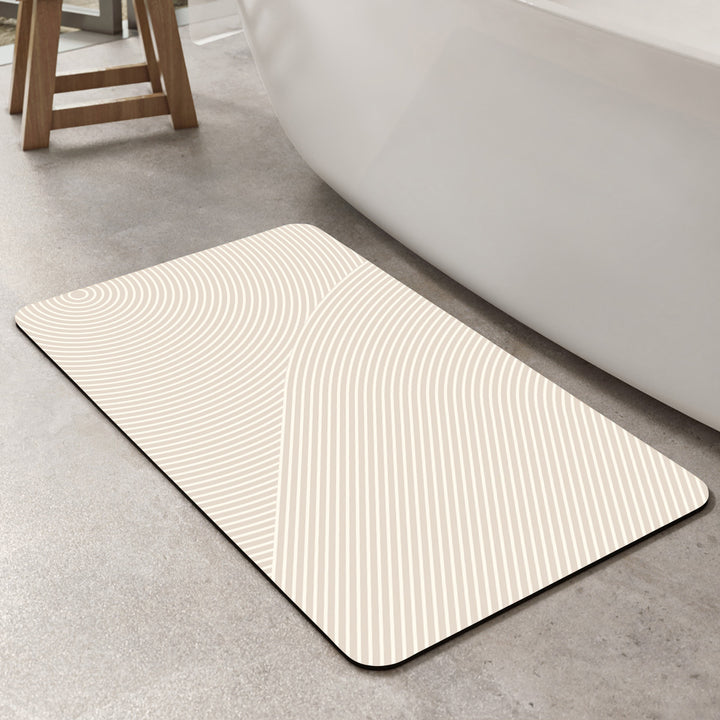 Stylish Geometric Pattern Bath Mat Bowlift