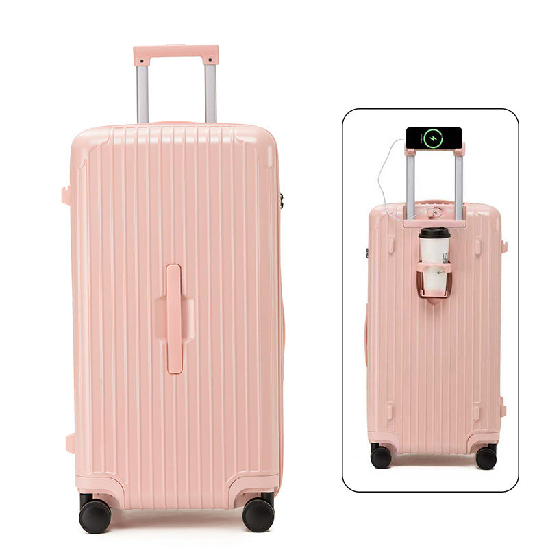 Unisex Hard-shell Travel Suitcase Bowlift
