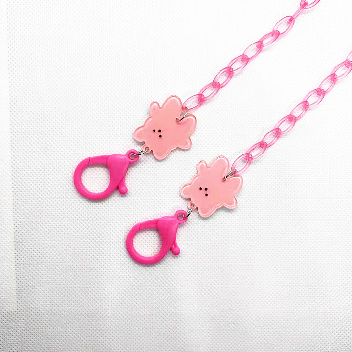Playful glasses holder chain with floral motif Bowlift