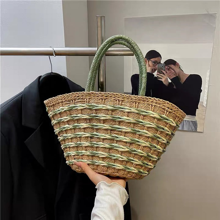 Handmade basket bag Bowlift