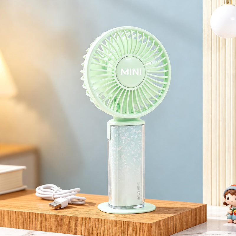 Unisex portable mini table fan with USB battery and infinitely adjustable tilt function Bowlift