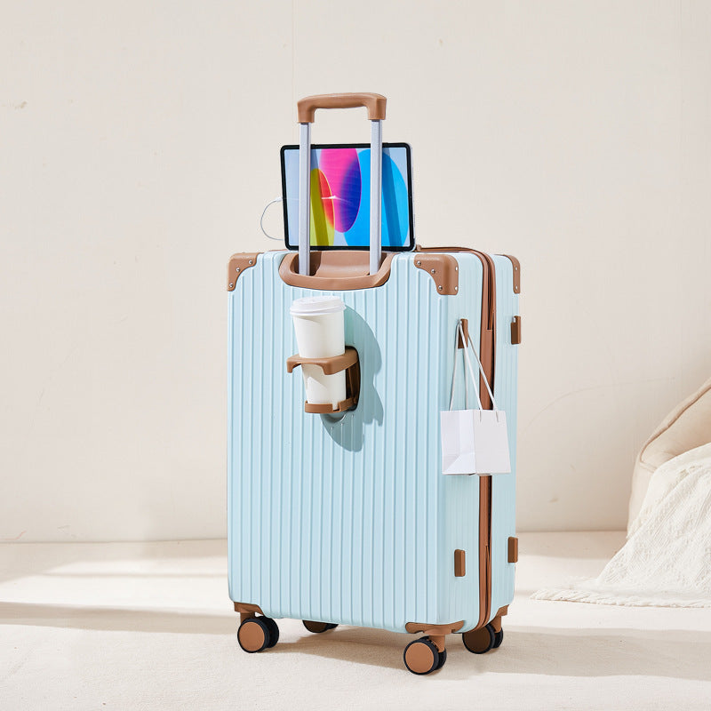 Unisex Impact-Resistant Multi-Directional Spinner Suitcase Bowlift