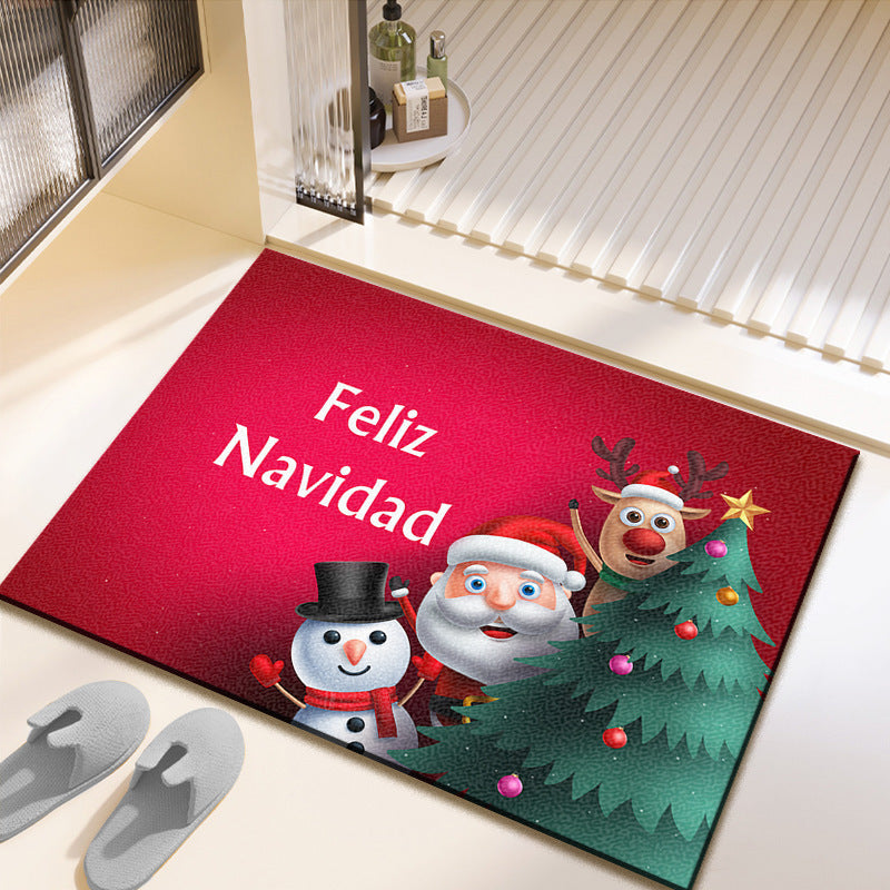 Holiday-Themed Decorative Area Mat Bowlift