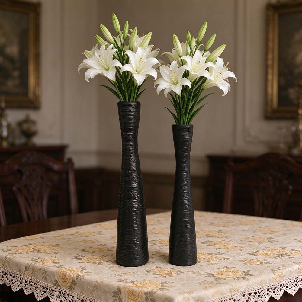 Modern Textured Ceramic Flower Vase Bowlift