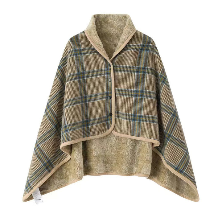 Women Cozy Warm Keeping Poncho Blanket Bowlift