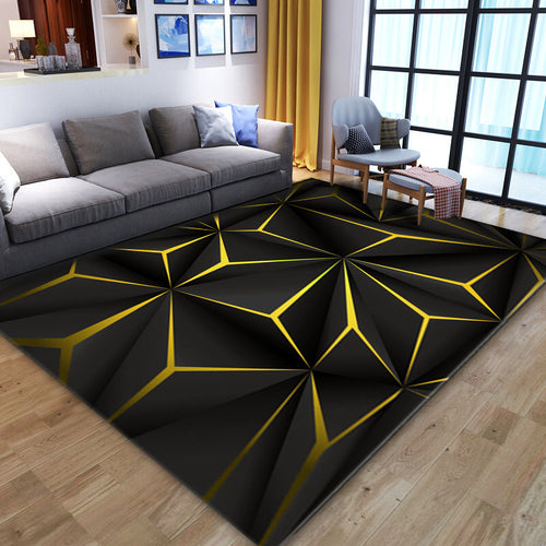 Geometric Patterned Area Rug Bowlift